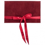 VELVET CARD - DARK RED