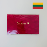 VELVET CARD SU MEILE - RED