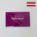 VELVET CARD FUCHSIA - PALDIES, KA ESI!