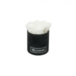 MIDI BLACK VELVET BOX WITH WHITE PRESERVED ROSES